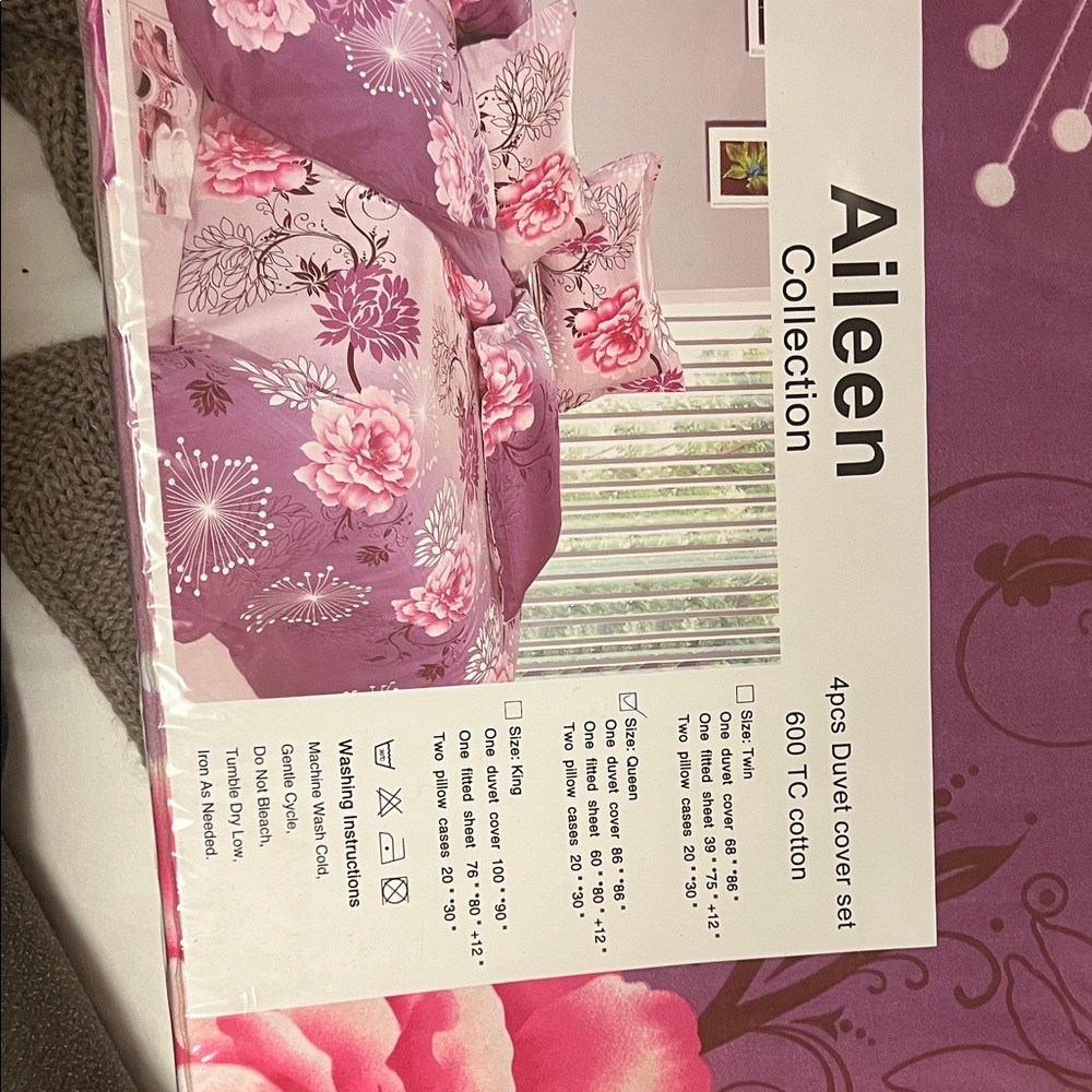 Collection Pink Floral Duvet Cover Set